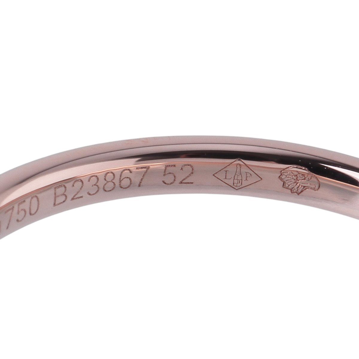 シャネル ジョン パリジャン リング 現行モデル #52 Au750PG 幅1.9mm 