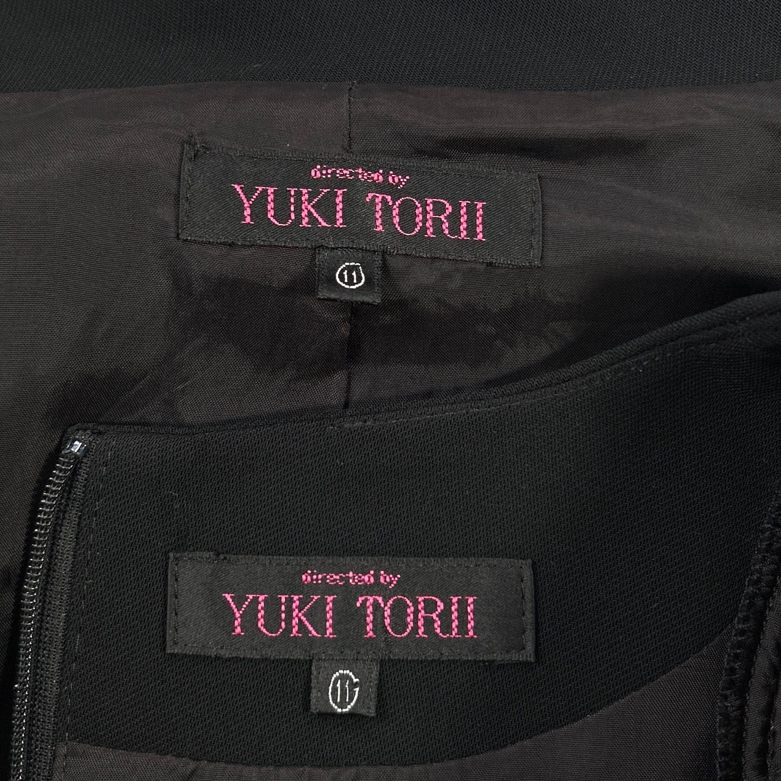 YUKI TORII ユキトリイ 11号 L ブラックフォーマルセットアップ 