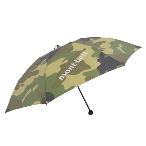新品 [モンベル] 日傘 折りたたみ 晴雨兼用 軽量 メンズ レディース 折り畳み傘 折りたたみ傘 UVカット 丈夫 トレッキング カモフラージュ グリーン プリント トレッキングアンブレラ 55 1128754ONE mont bell