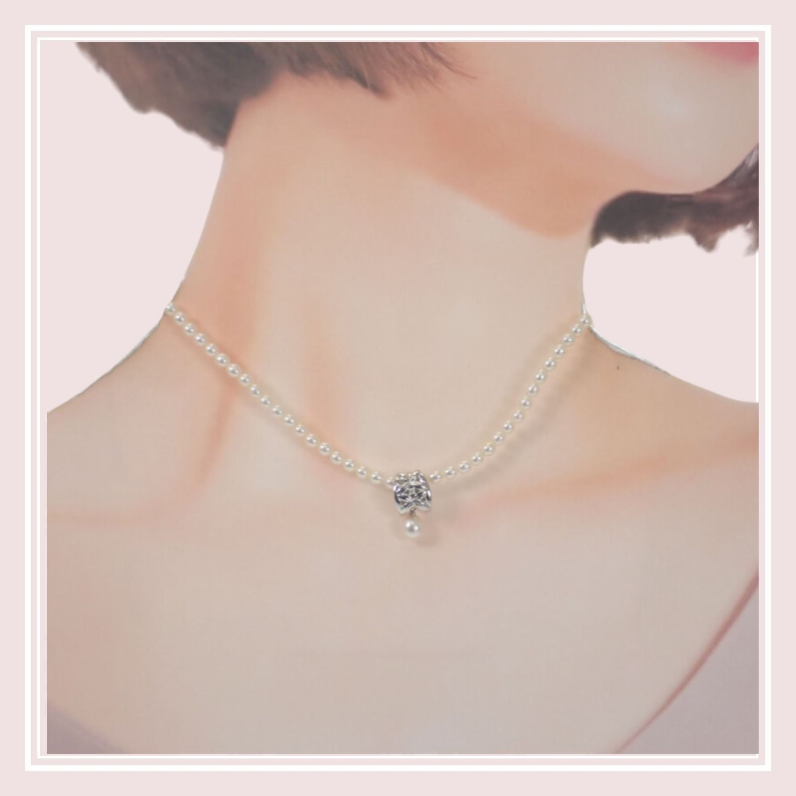 タサキ TASAKI ベビーパール ネックレス パール シルバー ダイヤモンド 