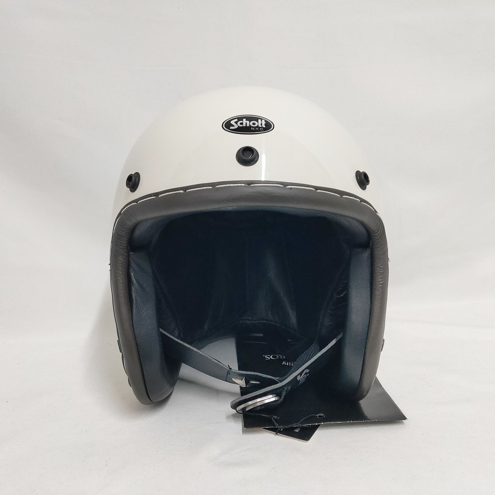 Schott ジェットヘルメット ワンスター 訳あり【装飾用】 新品 未使用 ショット モーターサイクル ヘルメット ホワイト M