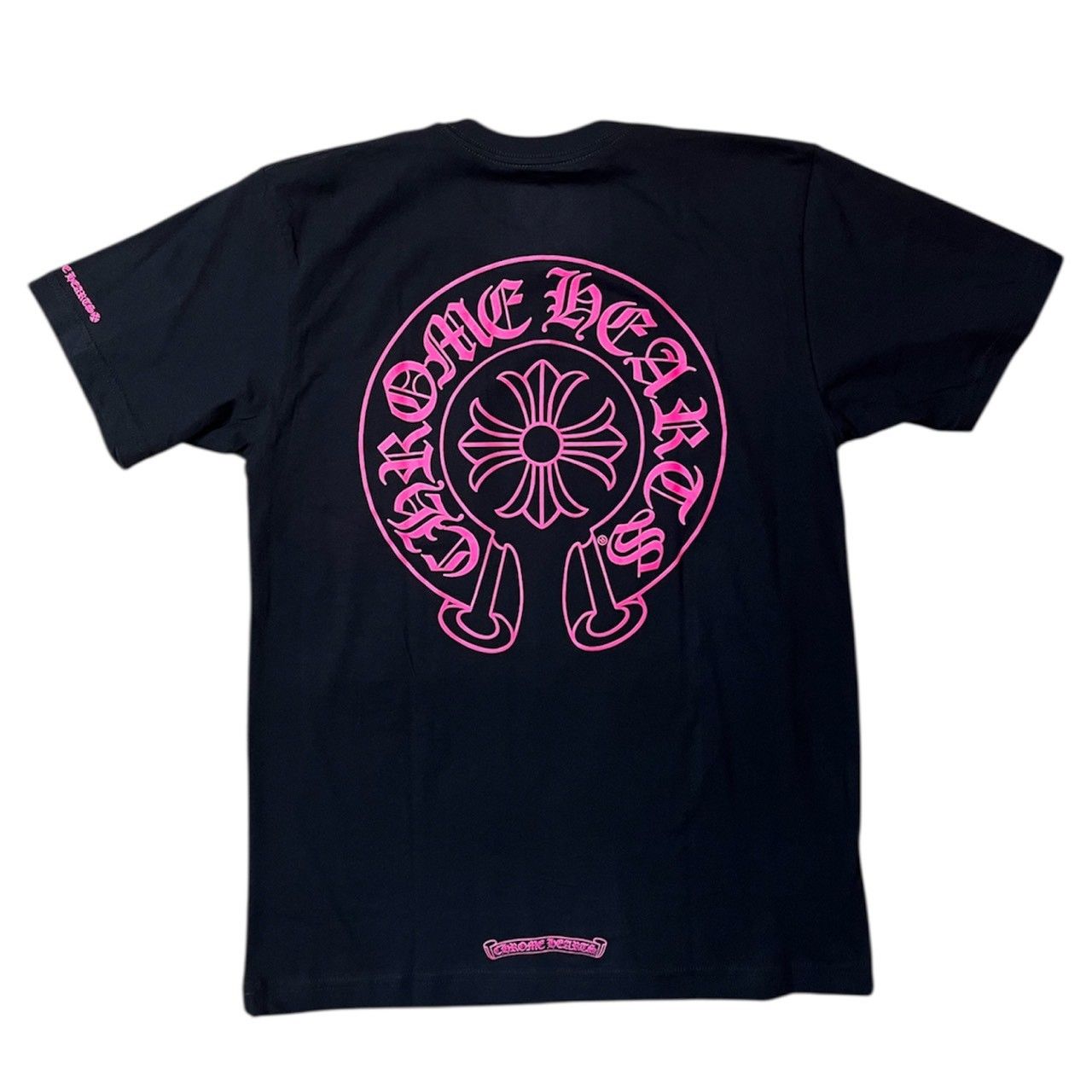 Chrome Hearts Pink Logo Horseshoe S/S Pocket Tee 