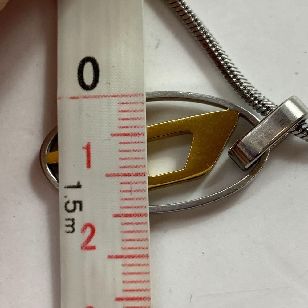 04w6298▽※【中古】DIESEL ディーゼル ペアネックレス ステンレス 片方 