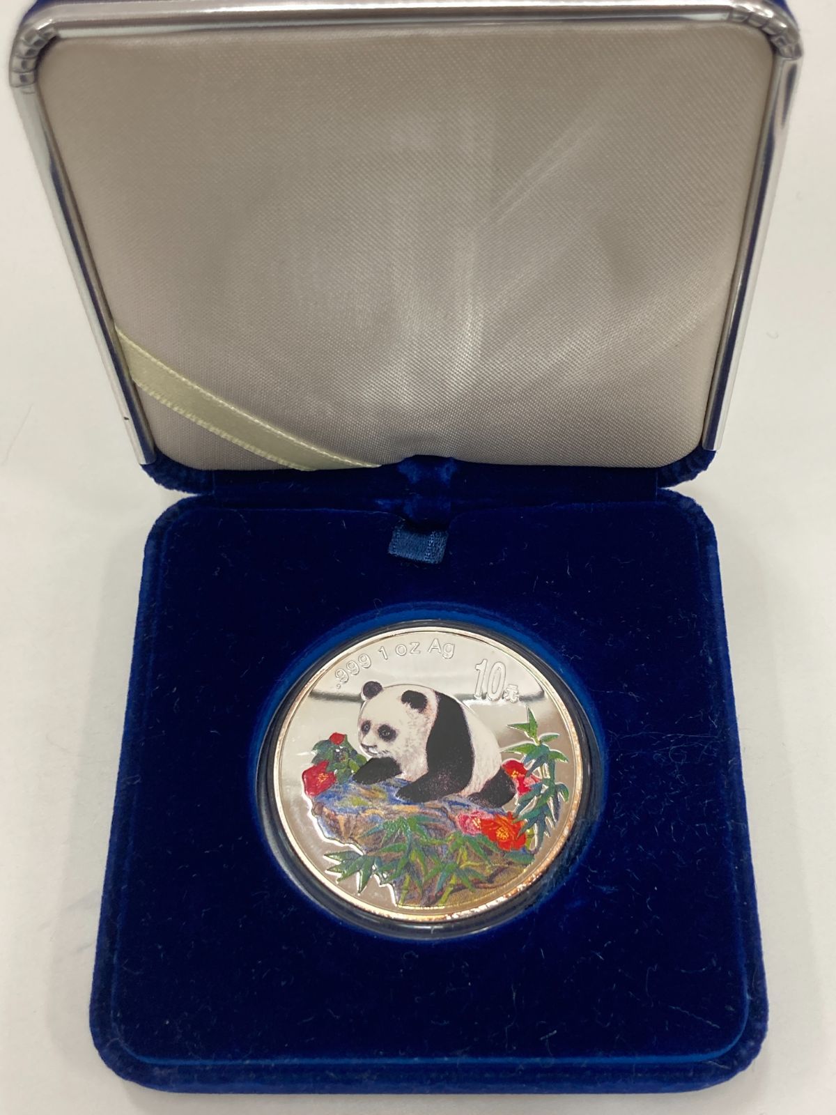 純銀 .999 1 oz Ag パンダ 銀貨 1オンス 10元 記念硬貨 ケース付き