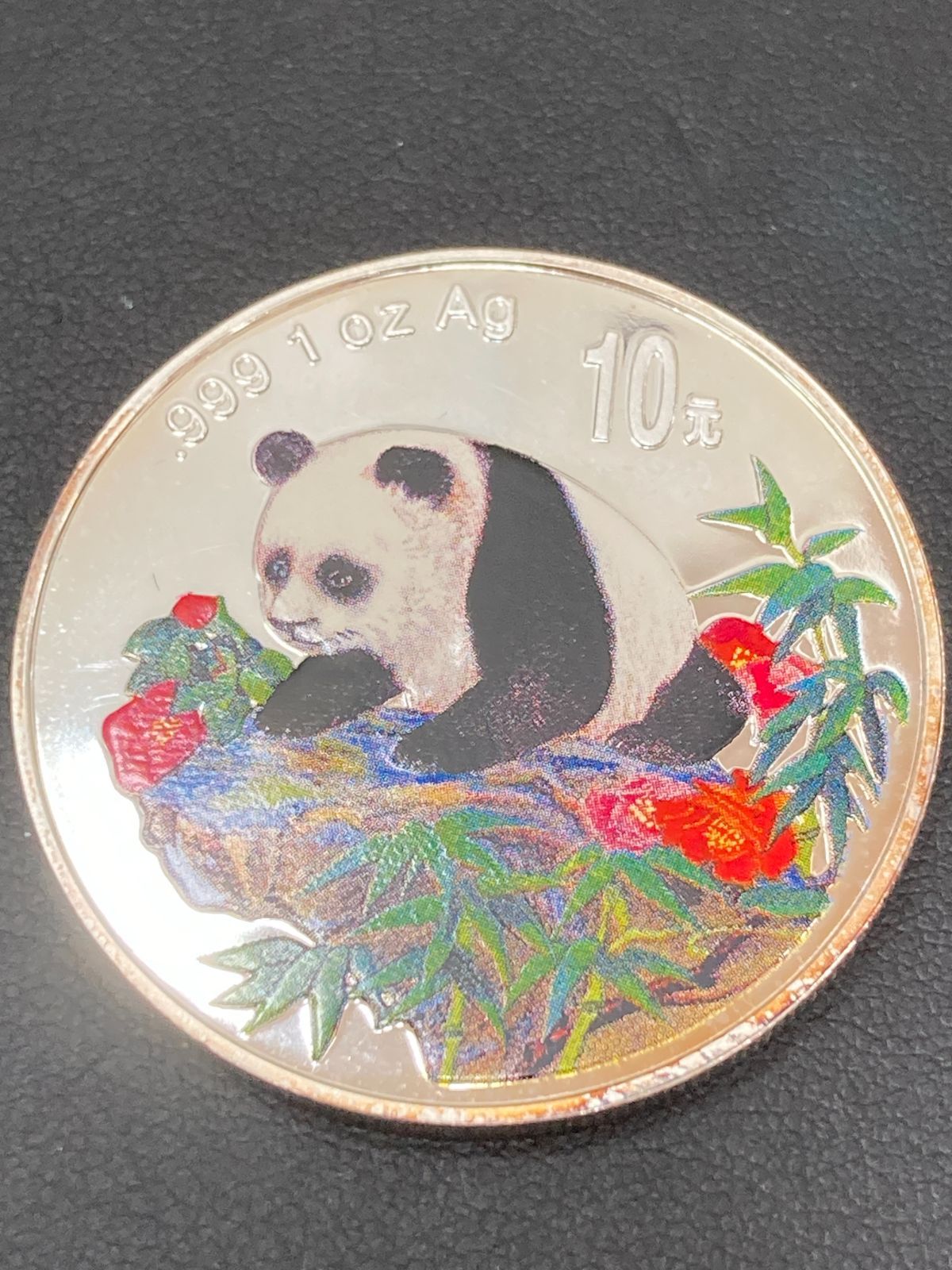 純銀 .999 1 oz Ag パンダ 銀貨 1オンス 10元 記念硬貨 ケース付き