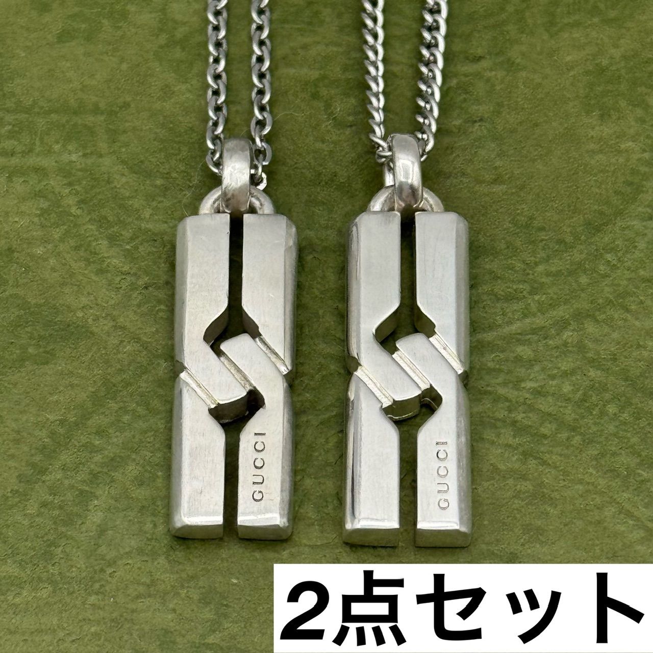 GUCCI ノットインフィニティ ネックレス 2点セット(3-51b/3-54b 