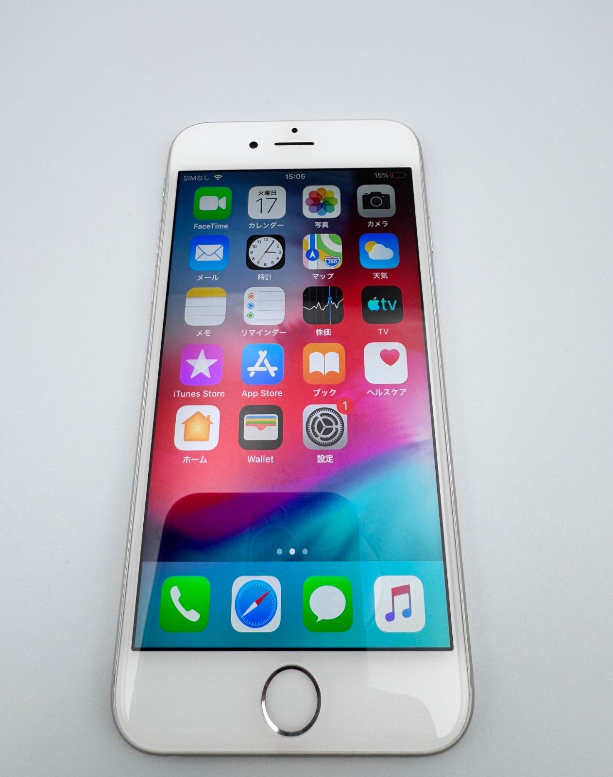 J310/20＃ Iphone 6 16G シルバー バッテリー86％ キャリアAU 
