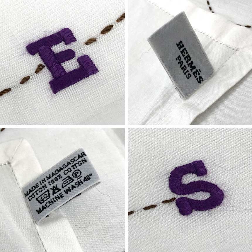 HERMES ハンカチ MOUCHOIR BRODE MAIN HERMES エルメス ハンカチ MOUCHOIR BRODE MAIN TOCATTA バンダナ ロゴ