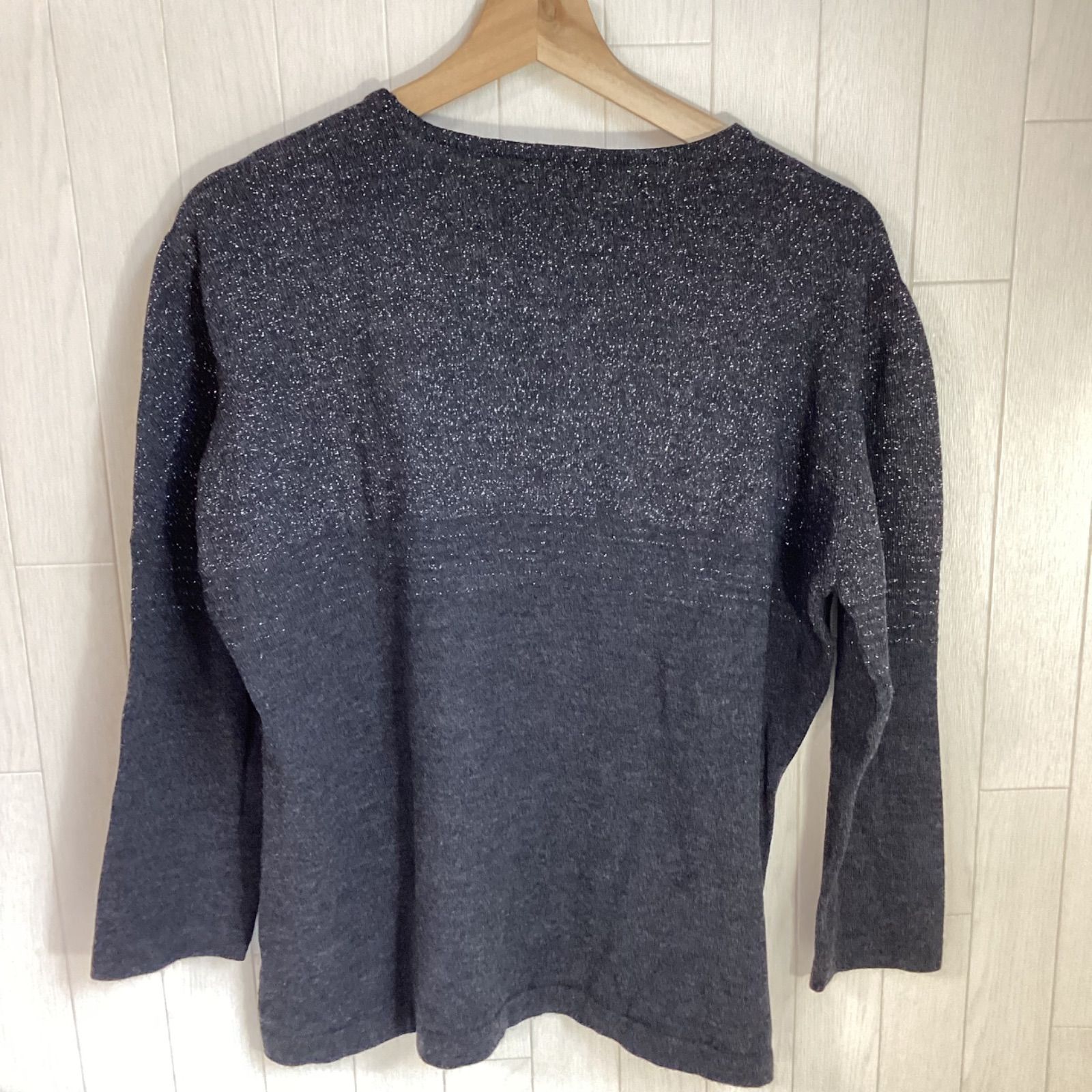 アイグナー AIGNER 長袖 ニット ラメニット ☆クリーニング済み☆ …e.s 
