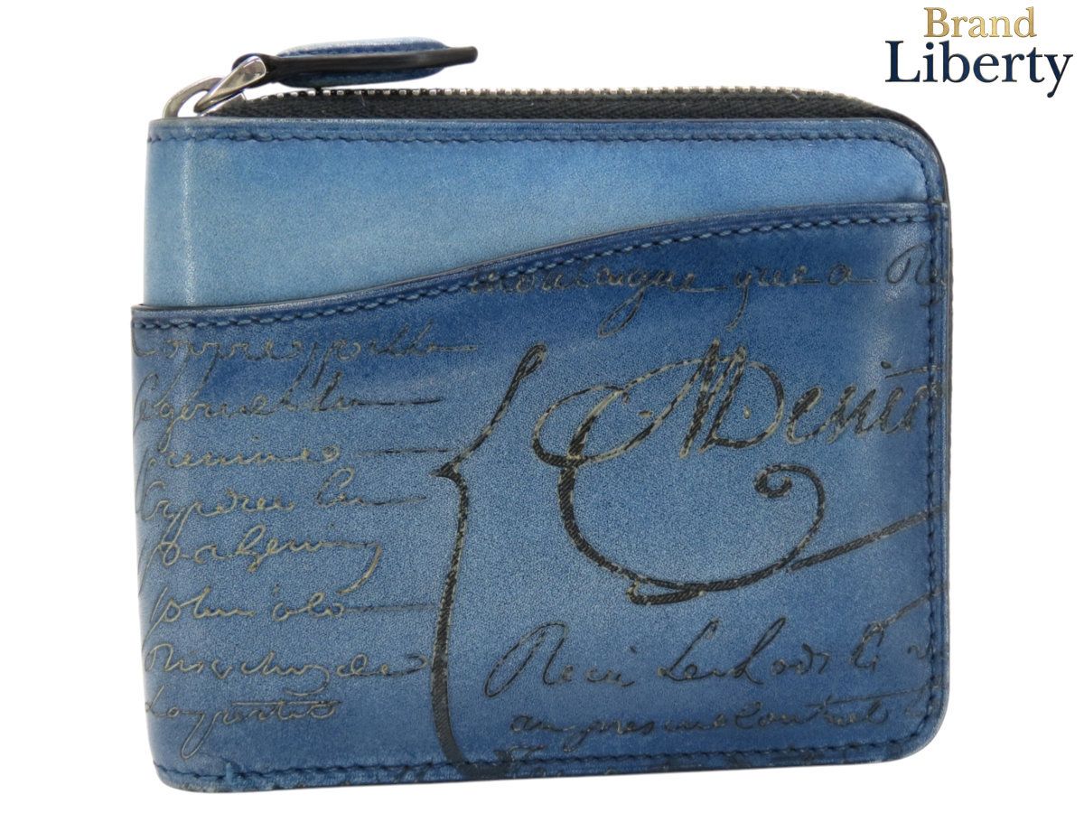 外超美品】ベルルッティ Berluti カリグラフィ イタウバ スクエア