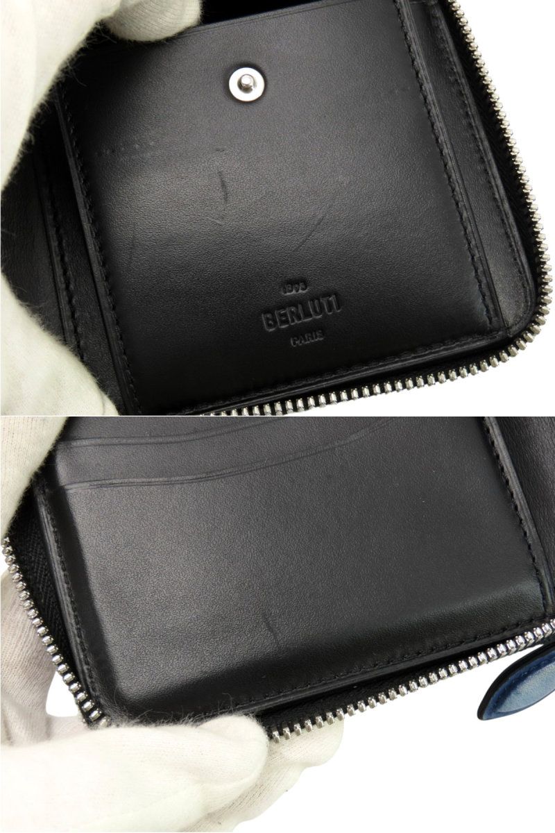 外超美品】ベルルッティ Berluti カリグラフィ イタウバ スクエア