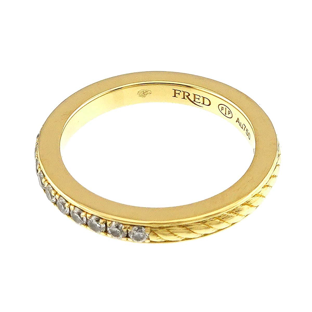 フレッド FRED フォース10 デュオ #49 リング ダイヤ K18 YG イエロー 