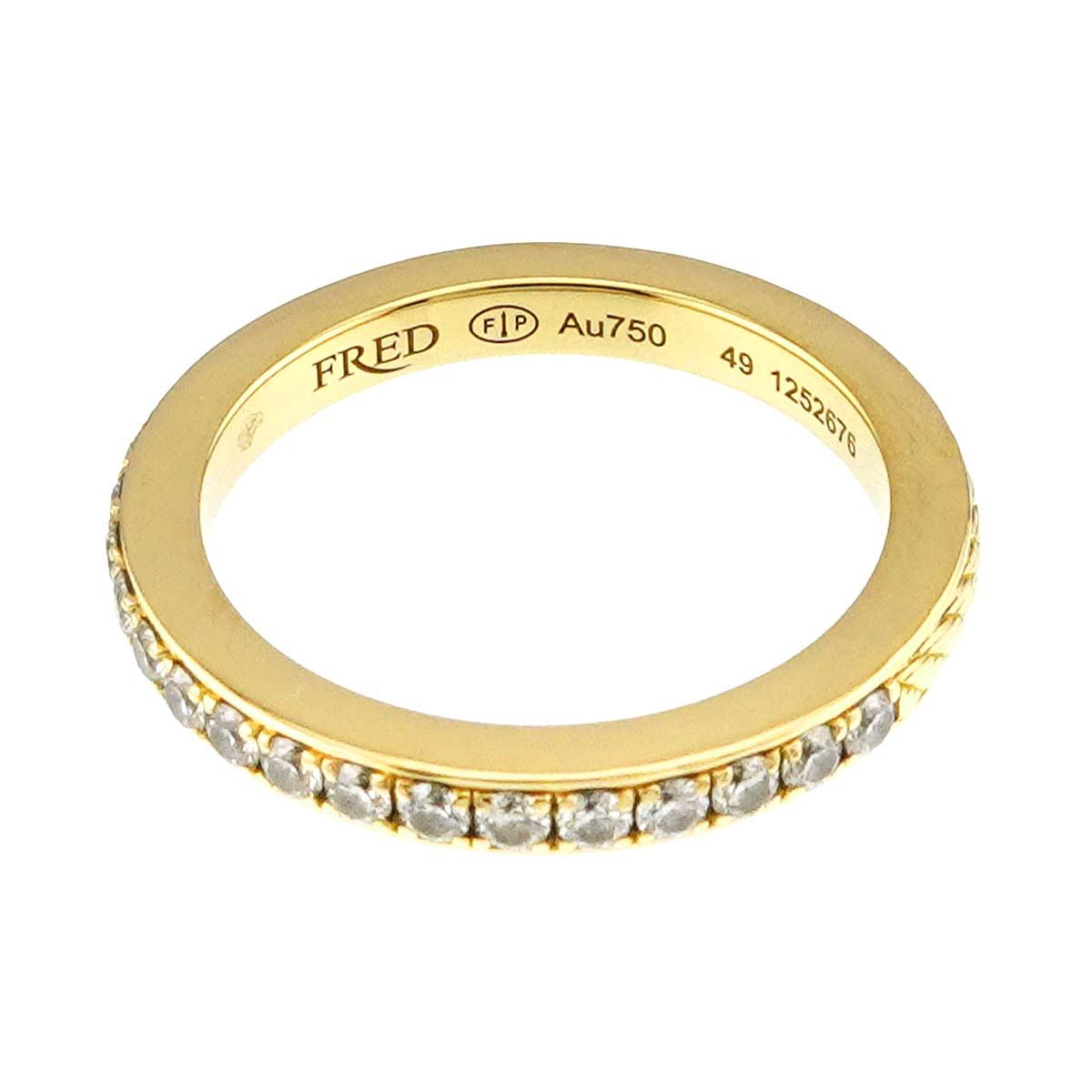 フレッド FRED フォース10 デュオ #49 リング ダイヤ K18 YG イエロー 