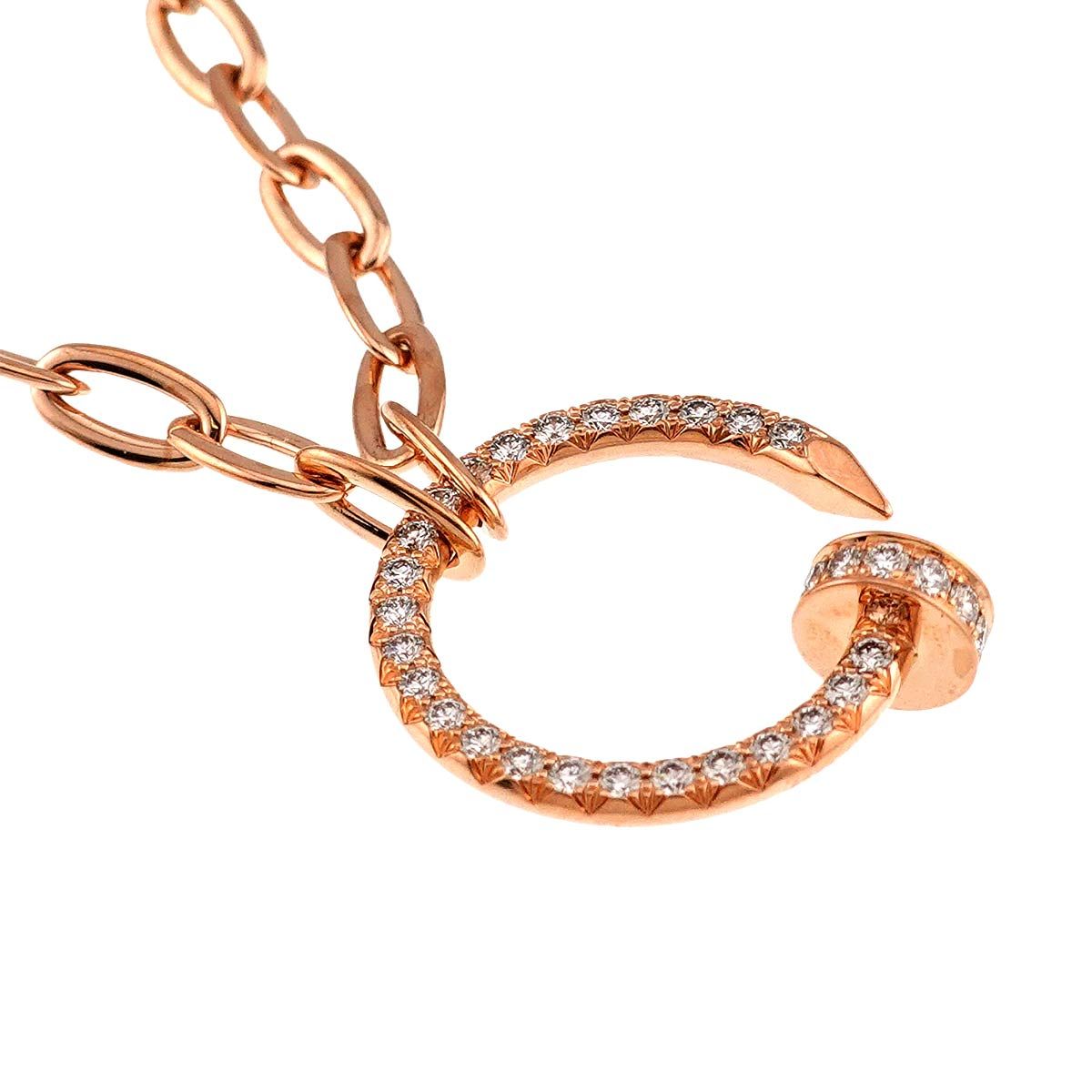 カルティエ Cartier ジュストアンクル パヴェ ダイヤ ネックレス 45cm 