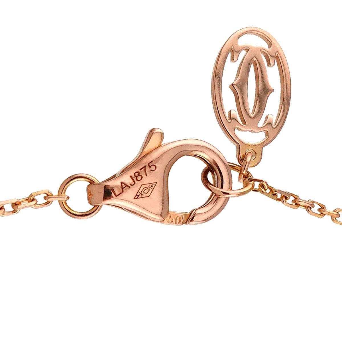 カルティエ Cartier ダムール ダイヤ ネックレス XS 41cm K18 PG 