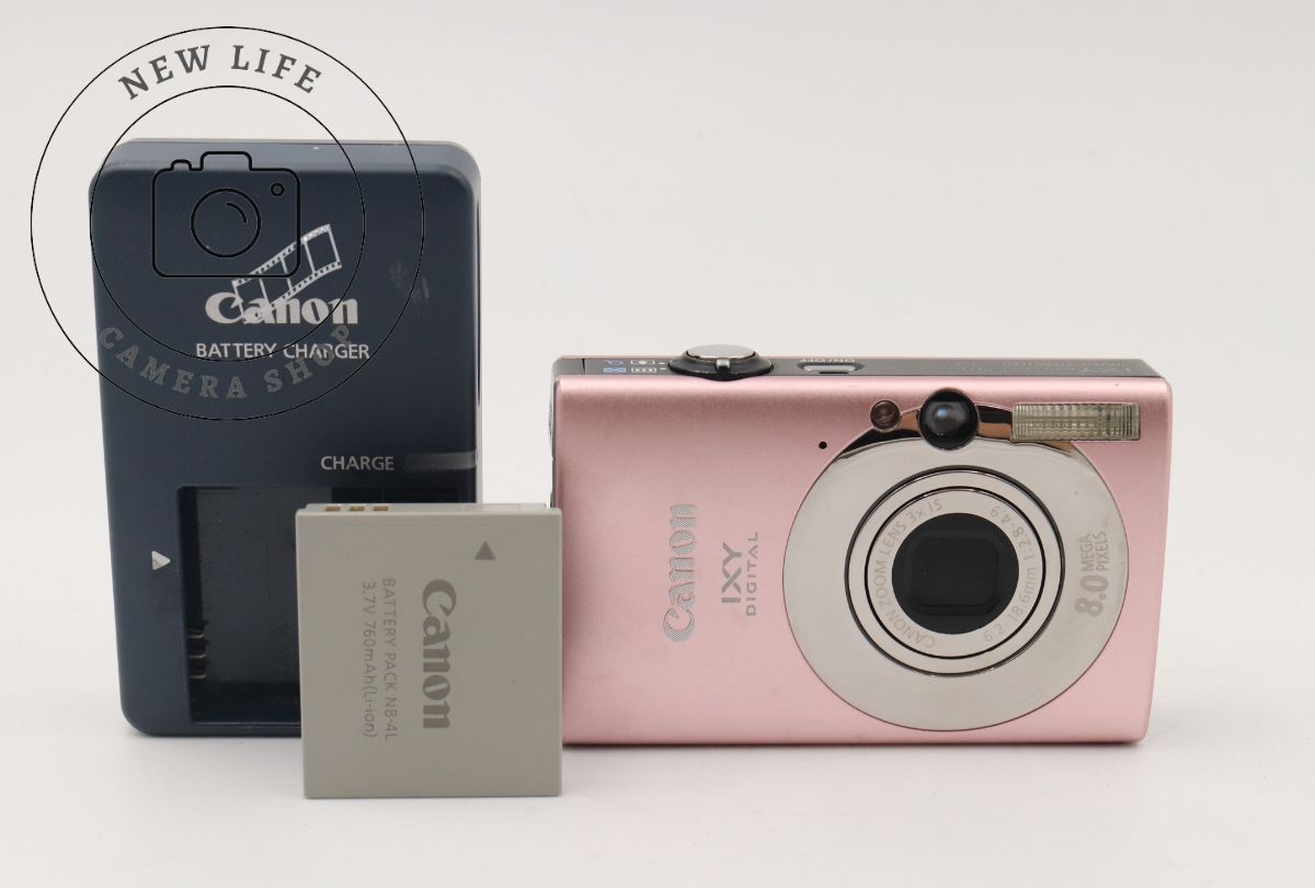 良上品☆キヤノン Canon IXY DIGITAL 20 IS ピンク PC1271 動作確認済 