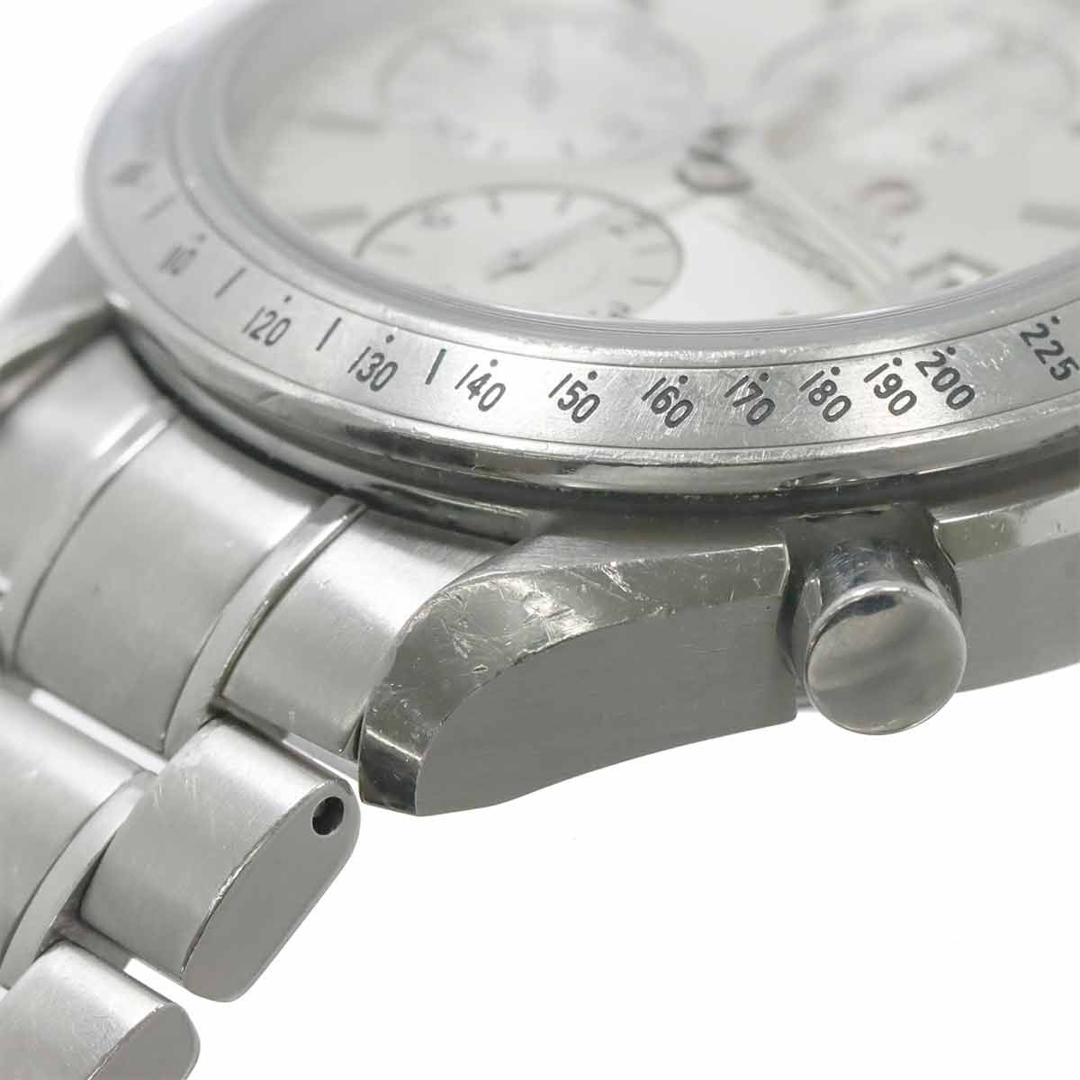  オメガ OMEGA スピードマスター デイト 3211 30 クロノグラフ メンズ 腕時計 シルバー オートマ 自動巻き Speedmaster 90317747 ベーシックカラー 自動巻き時計 腕時計(アナログ)