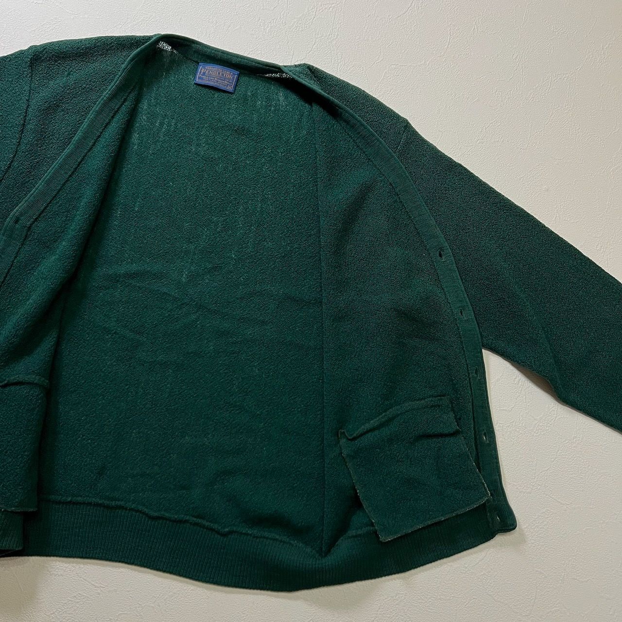 80s USA PENDLETON バージンウール カーディガン ペンドルトン 
