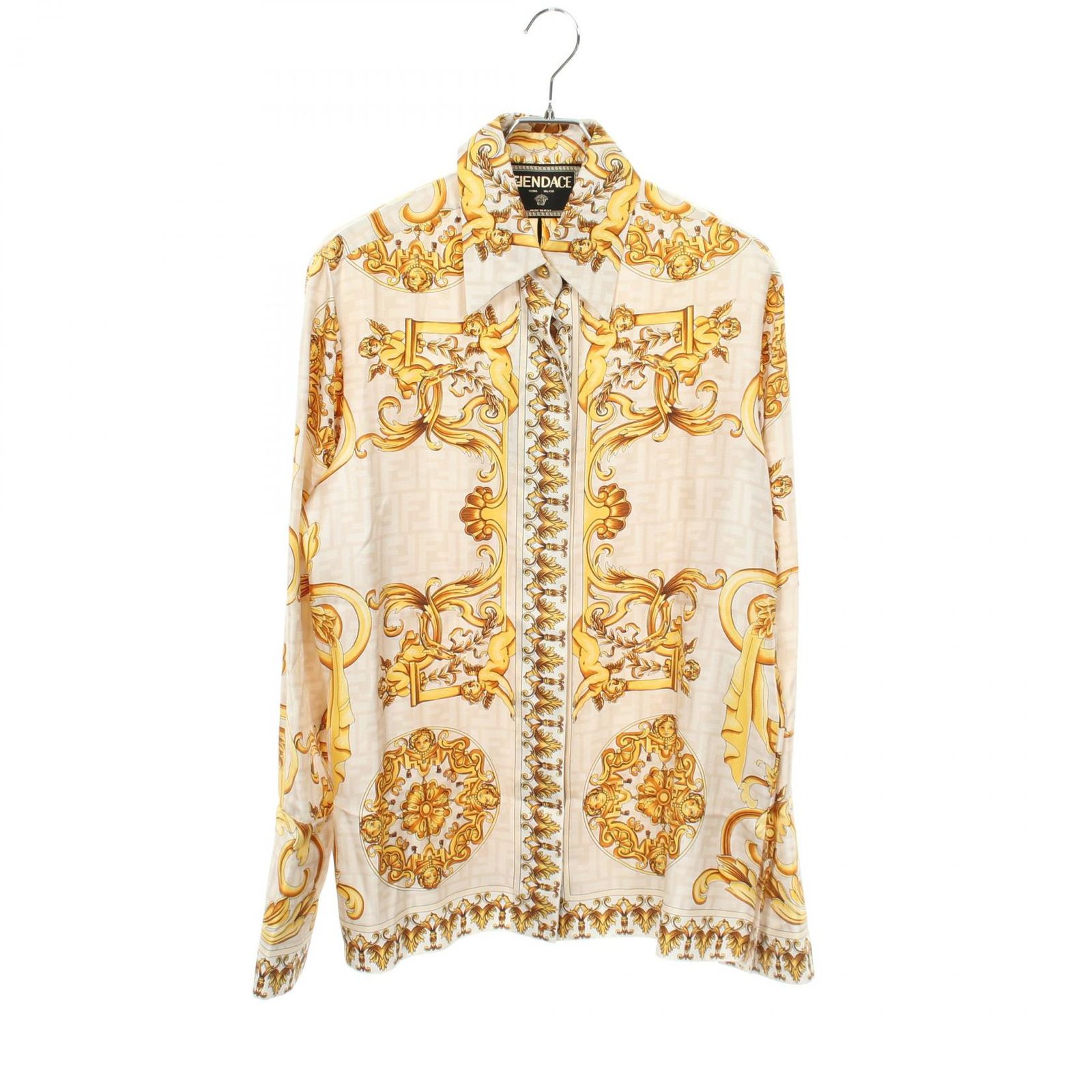 FENDACE フェンダーチェ シルクシャツ 38SIZE ドレスシャツ フェンディ FENDI FENDI × VERSACE FENDACE フェンダーチェ FF柄