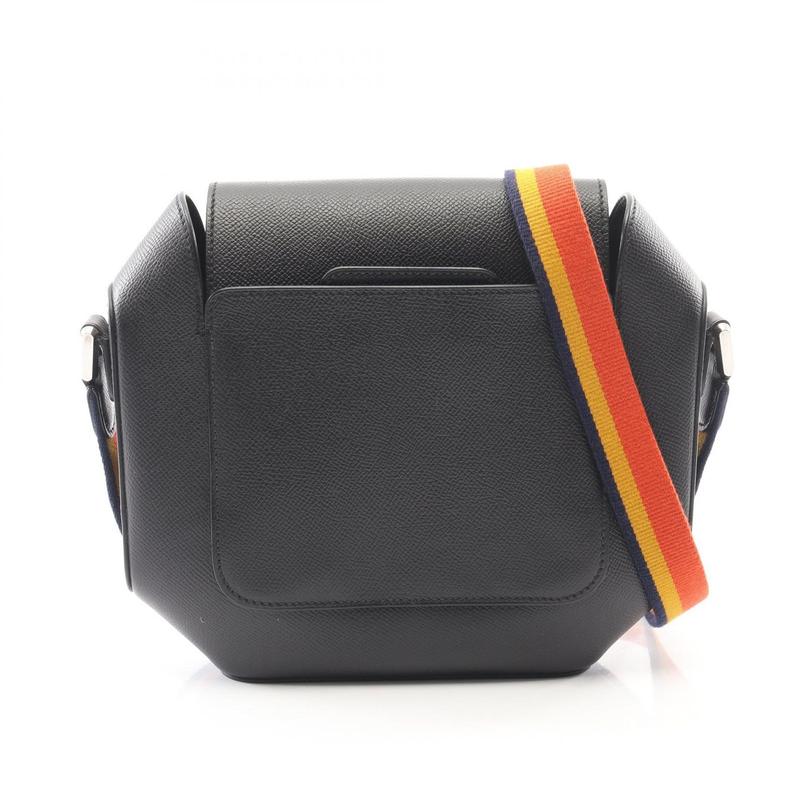 エルメス HERMES ショルダーバッグ オクタゴン ブラック レザー 