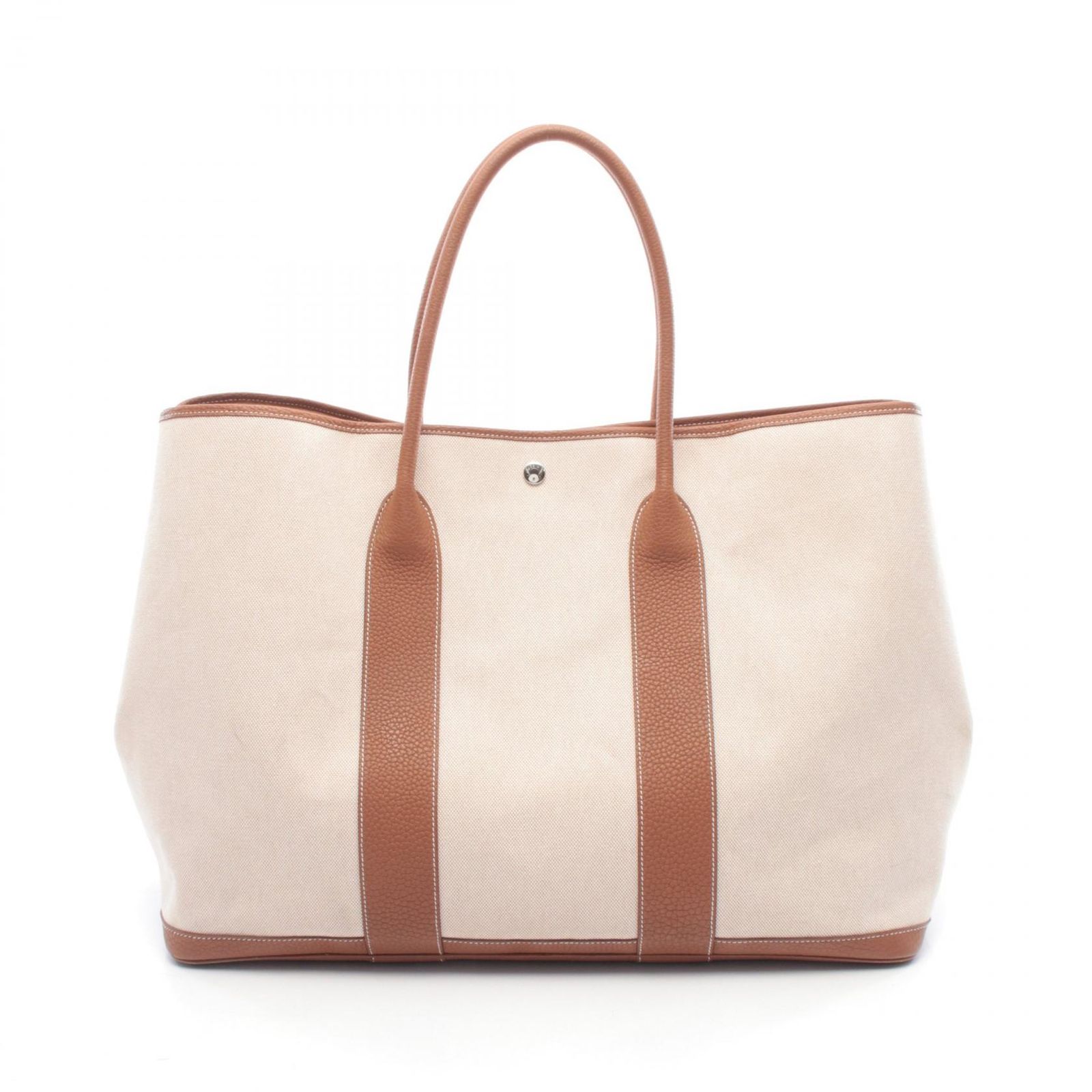 エルメス HERMES トートバッグ ガーデンパーティTGM エクリュ/ゴールド 