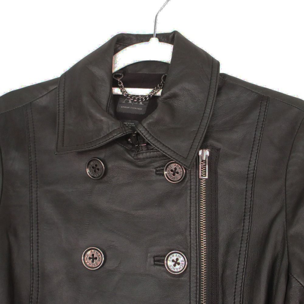ARMANI EXCHANGE アルマーニエクスチェンジ 羊革 ラムレザー トレンチ