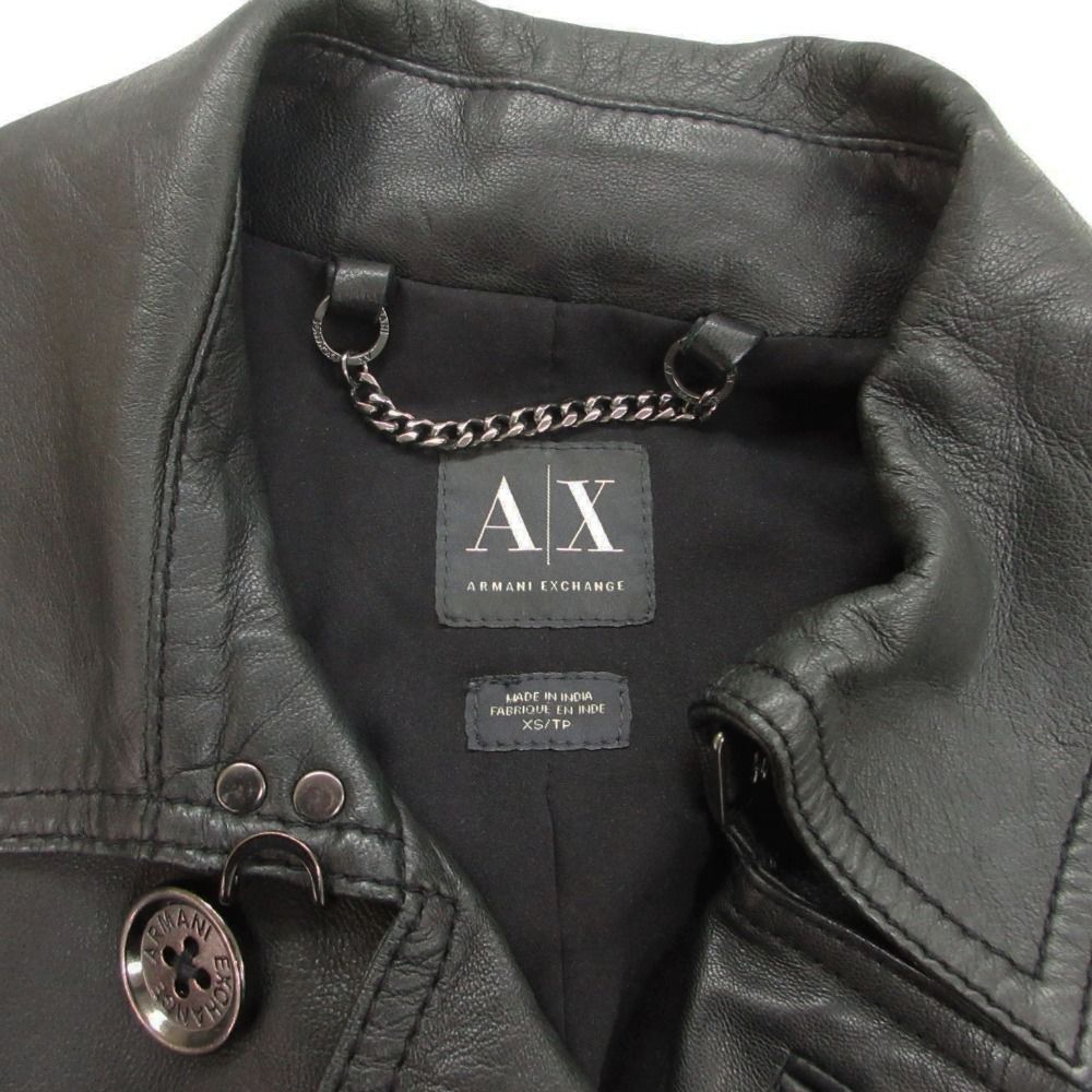 ARMANI EXCHANGE アルマーニエクスチェンジ 羊革 ラムレザー トレンチ