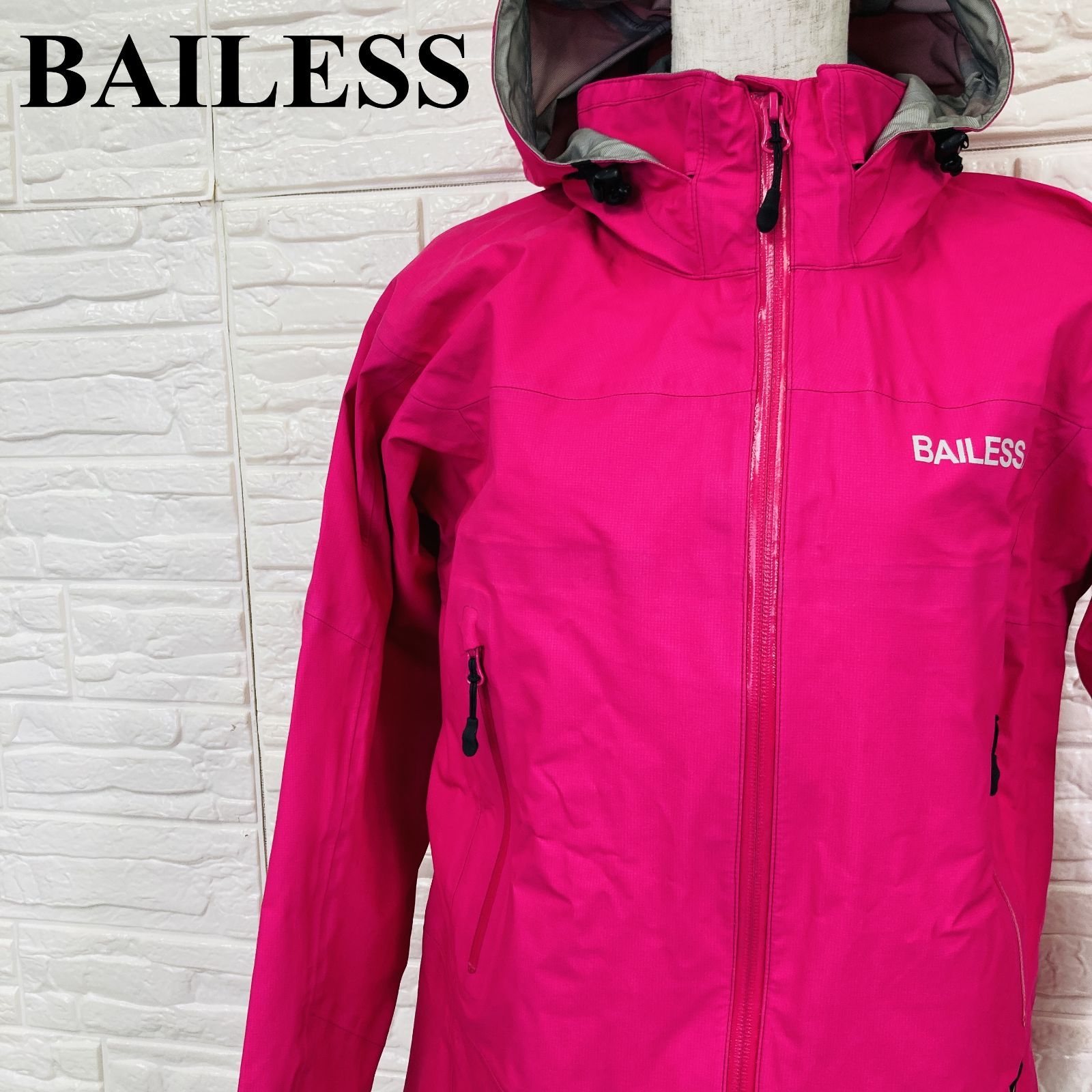 BAILESS バイレス ナイロンジャケット レインウェア ゴアテックス マウンテンジャケット ピンク S 0371K
