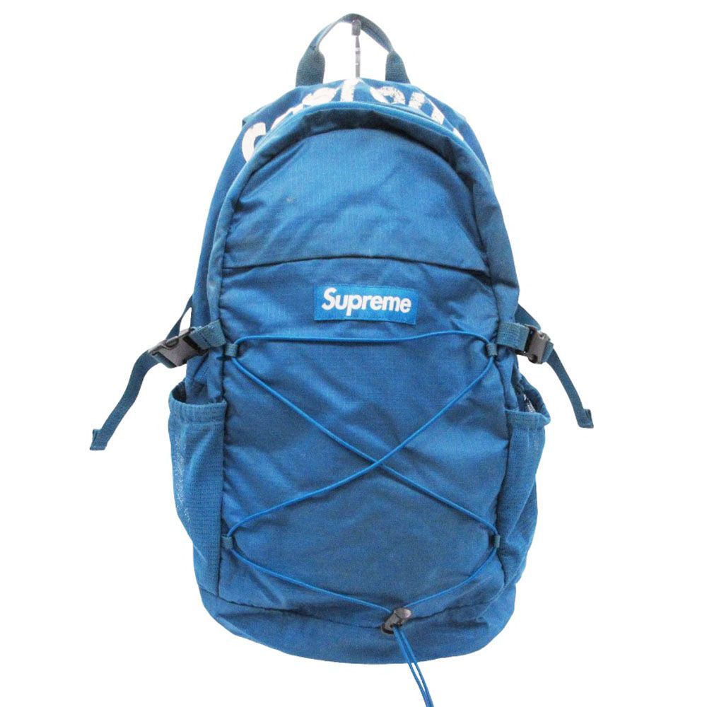 SUPREME シュプリーム 16SS BACKPACK BLUE ロゴ バックパック