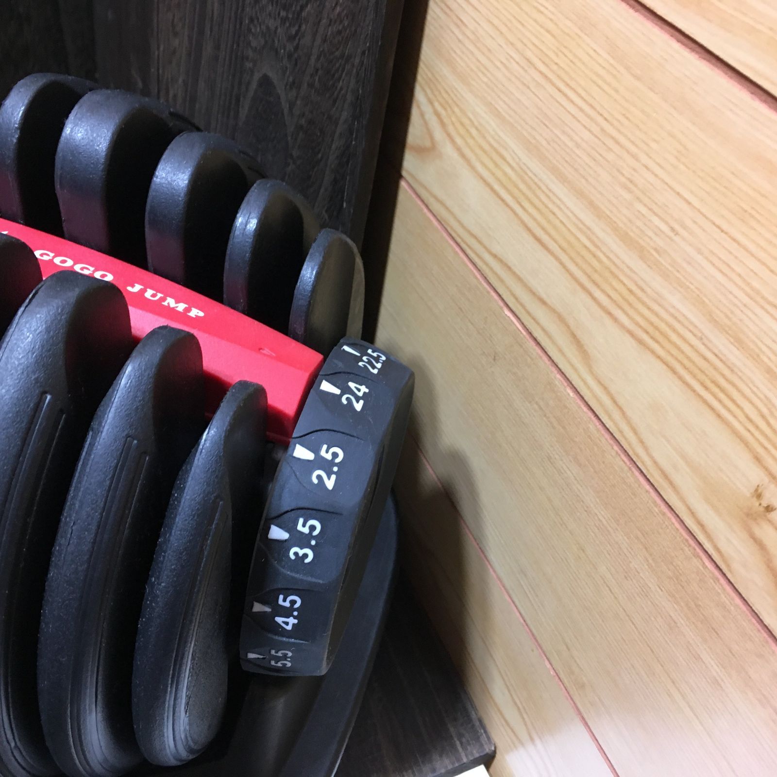 GOGO JUMP 24kg ペア アジャスタブルダンベル 可変式ダンベル ホーム 