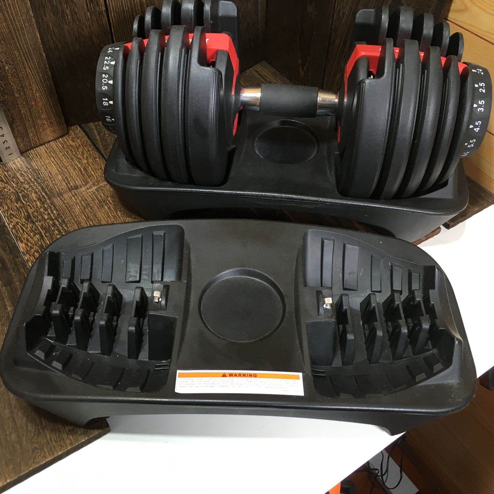 GOGO JUMP 24kg ペア アジャスタブルダンベル 可変式ダンベル ホーム 
