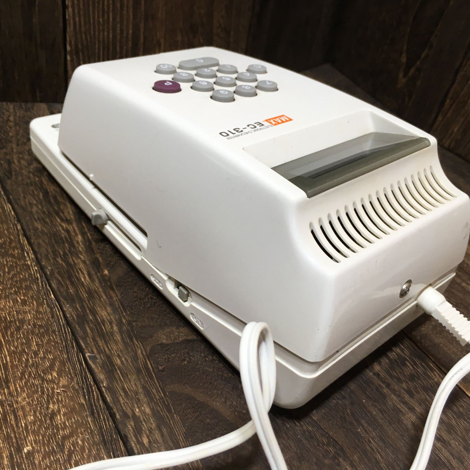 MAX マックス 電子チェックライター EC-310 // 印字 手形 小切手 事務