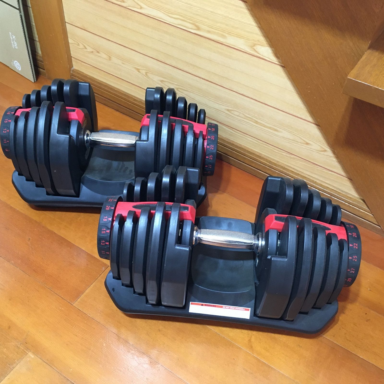 トレーニング・エクササイズ 40kg ペア アジャスタブルダンベル 可変式 