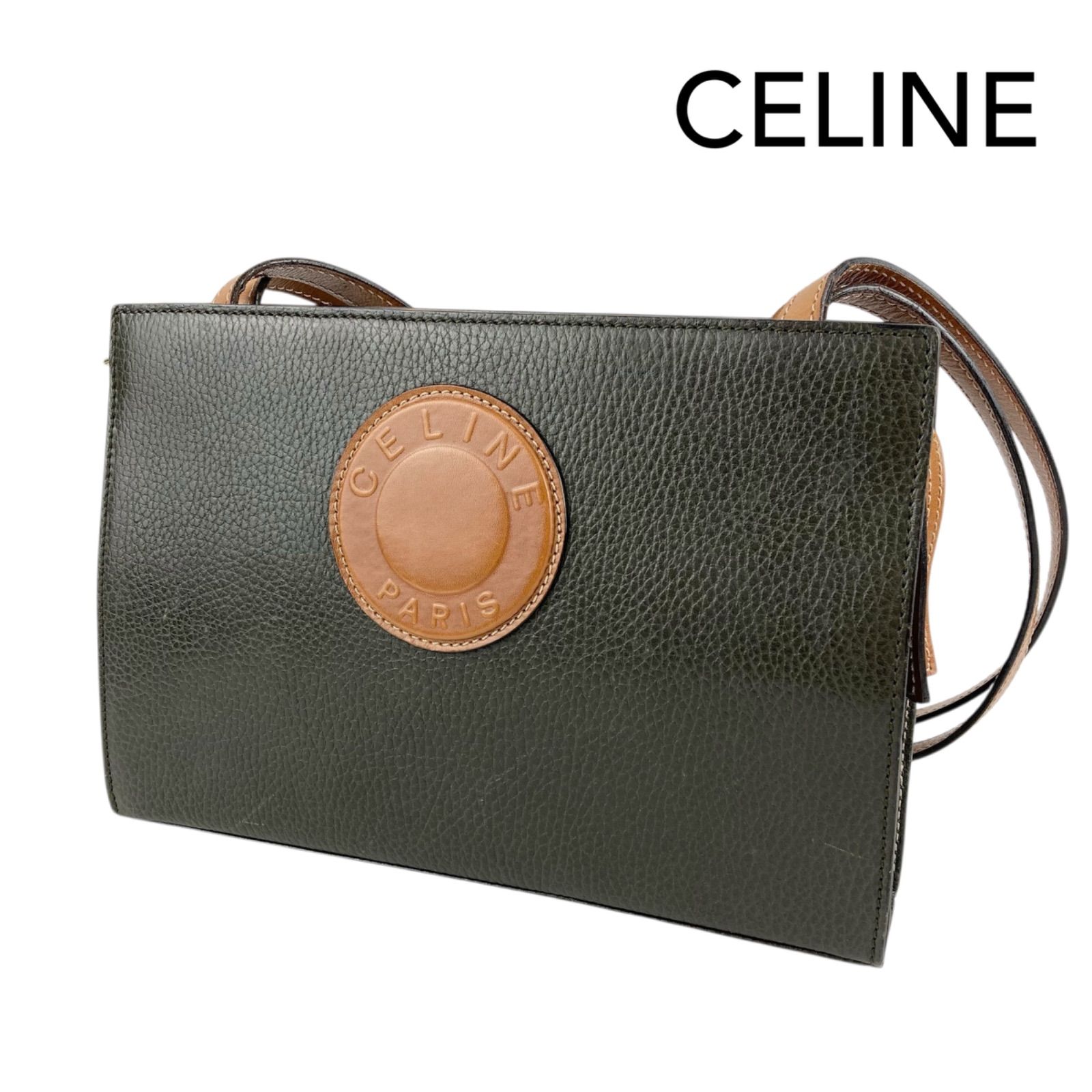 CELINE セリーヌ オールドセリーヌ vintage ショルダーバッグ ダブル 