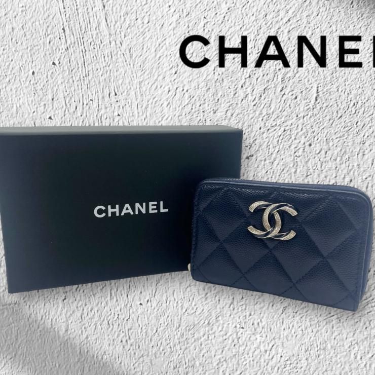 CHANEL シャネル マトラッセ キャビアスキン コインケース 財布 CHANEL シャネル マトラッセ キャビアスキン コインケース 財布