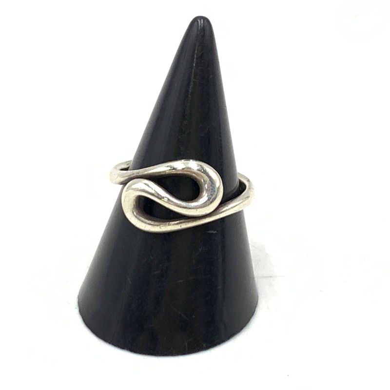 中古品】 OLD TIFFANY オールド ティファニー SV925 OPEN WAVE RING