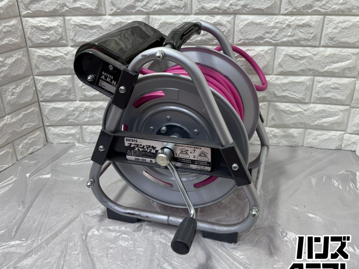 ▽【中古】ハタヤ UDN-203 ナラシマキエヤーリール Φ8.5×Φ12.5×20m
