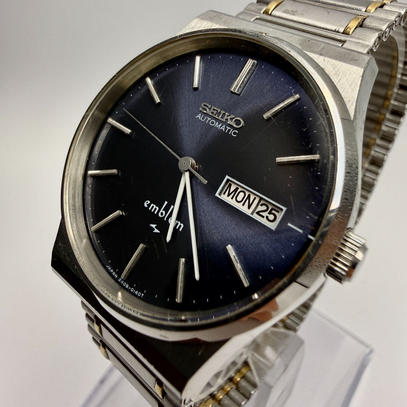 レディース 稼働品 SEIKO セイコー エンブレム EMBLEM 2409-0040 自動 