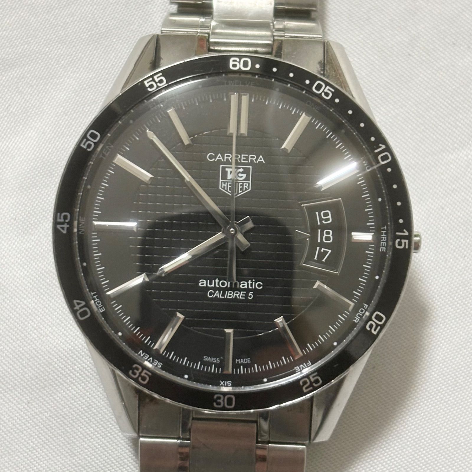 Calibre5|キャリバー5|ブラック×シルバー|自動巻き腕時計|動作品|稼働品| 品