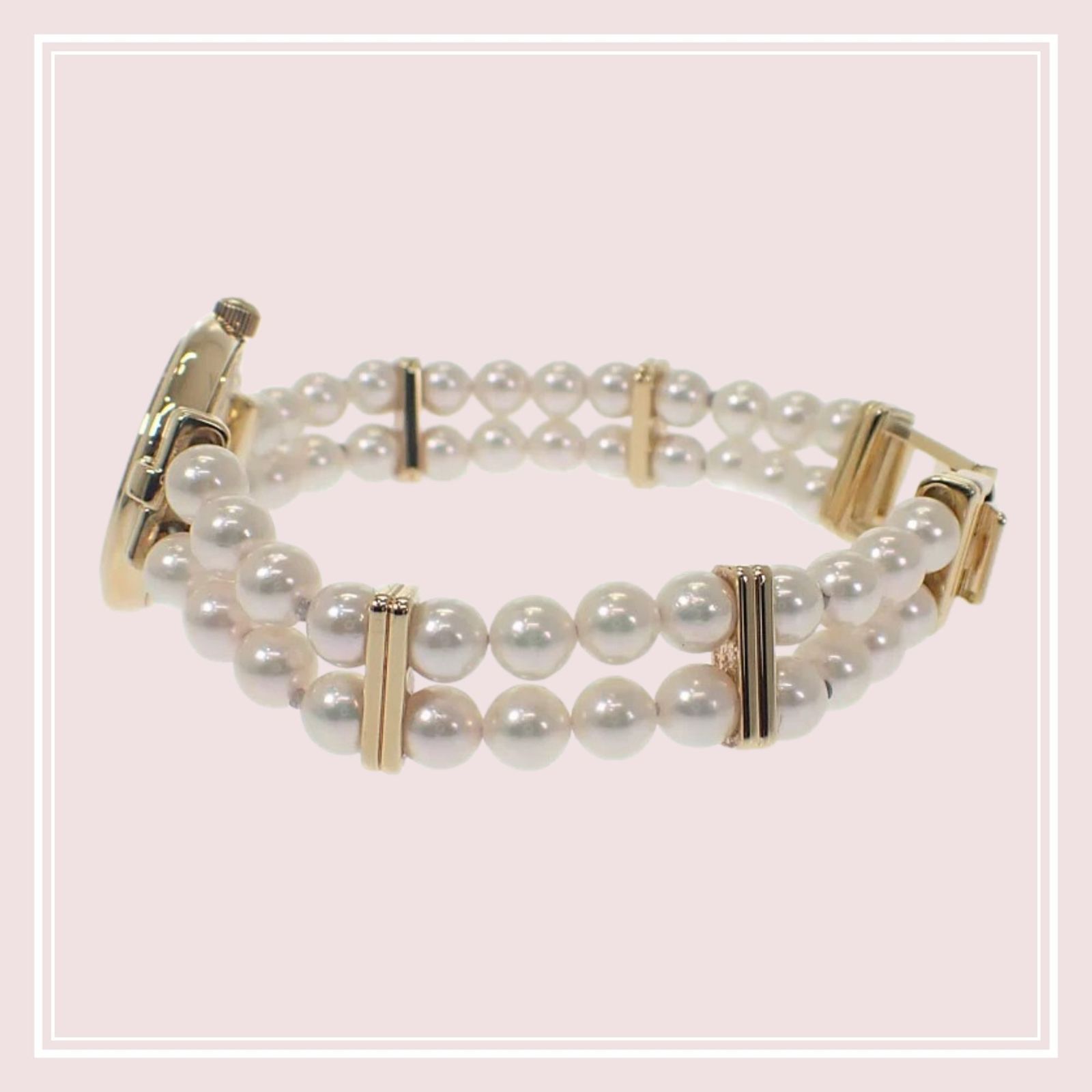 ミキモト MIKIMOTO パールウォッチ パールブレスレット レディース