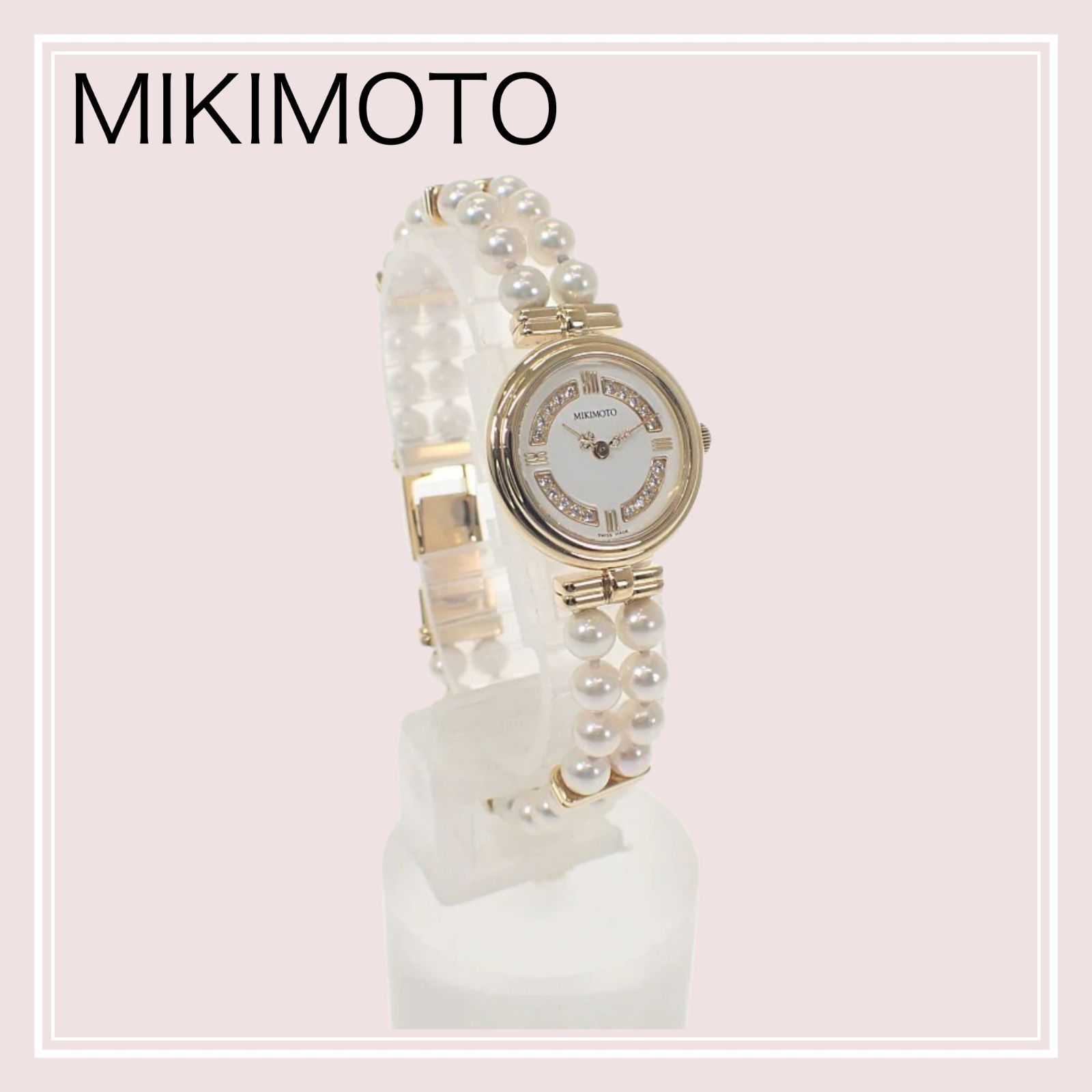 MIKIMOTO】ミキモト MIKIMOTO パールウォッチ パールブレスレット