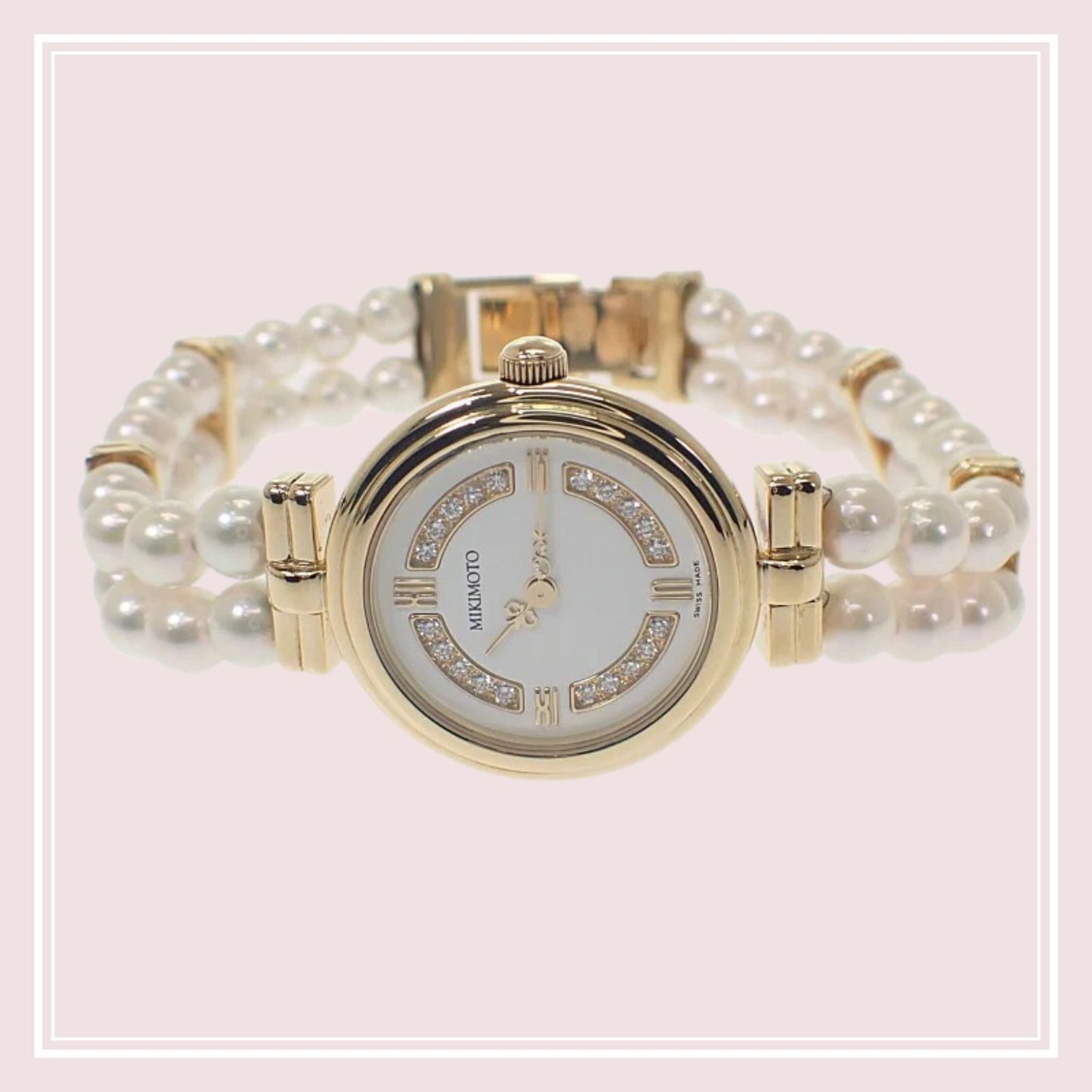MIKIMOTO】ミキモト MIKIMOTO パールウォッチ パールブレスレット