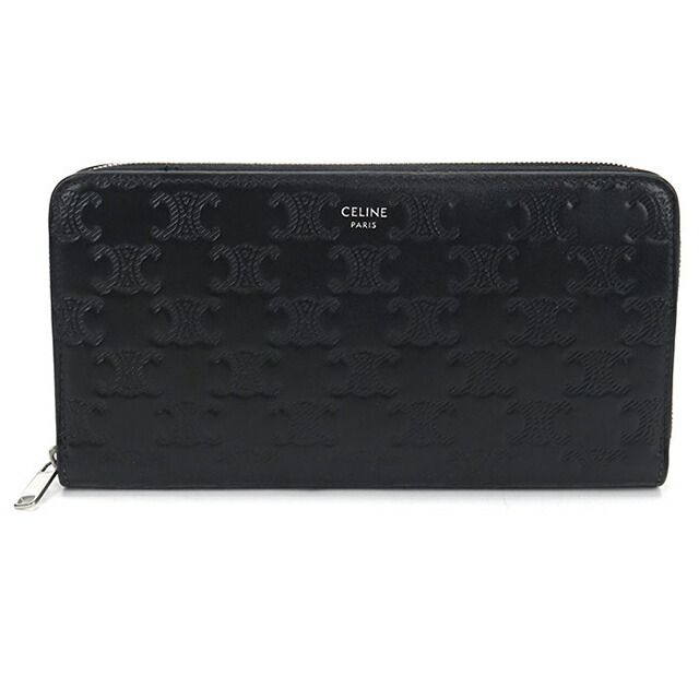 セリーヌ CELINE 財布 メンズ トリオンフエンボス ラージジップ