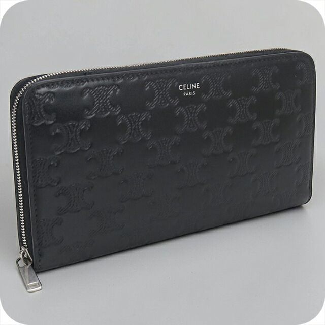 セリーヌ CELINE 財布 メンズ トリオンフエンボス ラージジップ