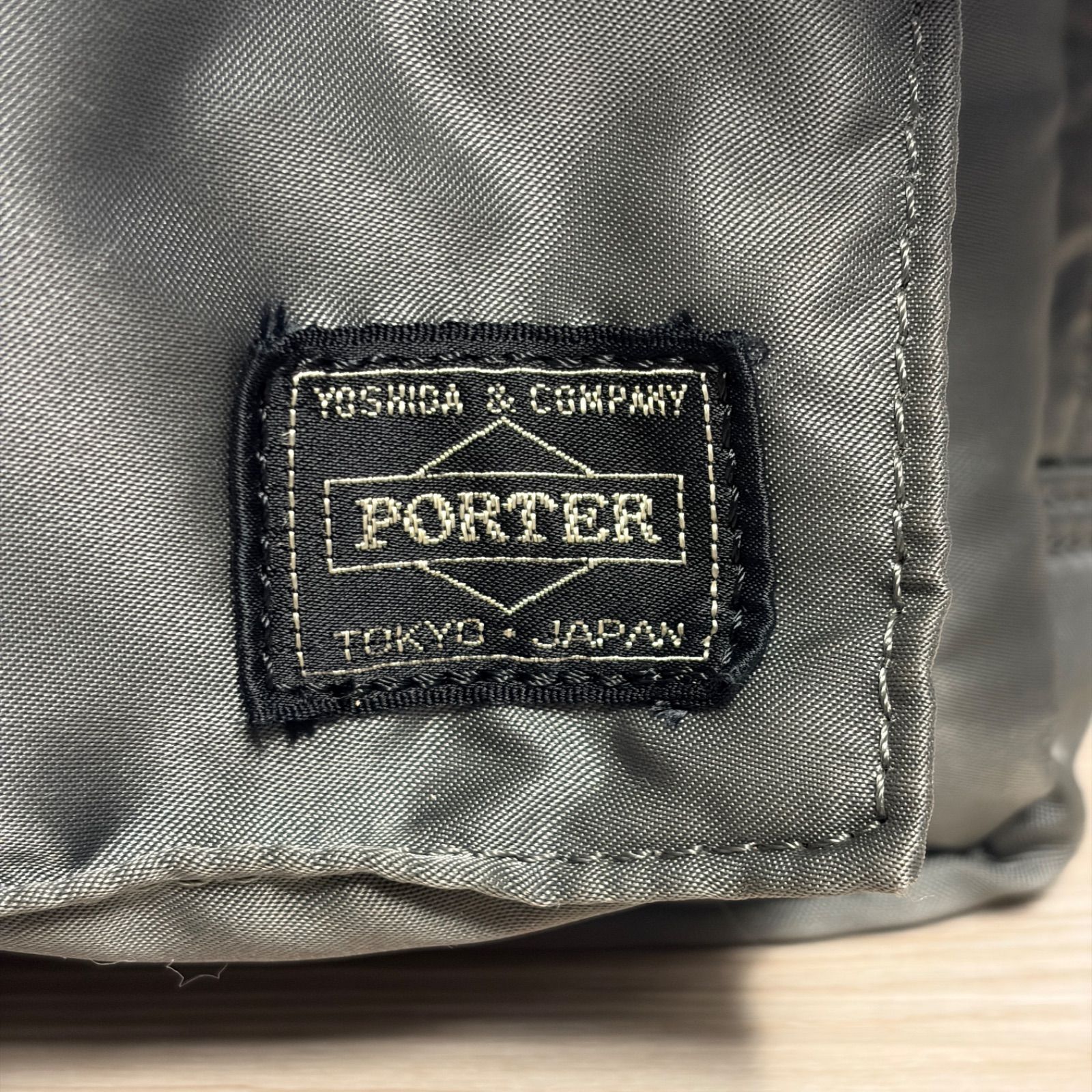 PORTER タンカー 2way シルバーグレー 旧ファスナー ビジネスバッグ
