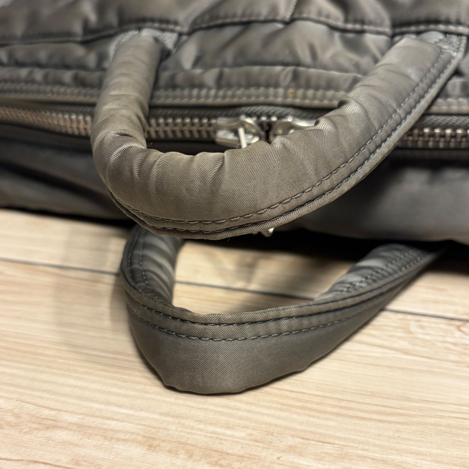 PORTER タンカー 2way シルバーグレー 旧ファスナー ビジネスバッグ