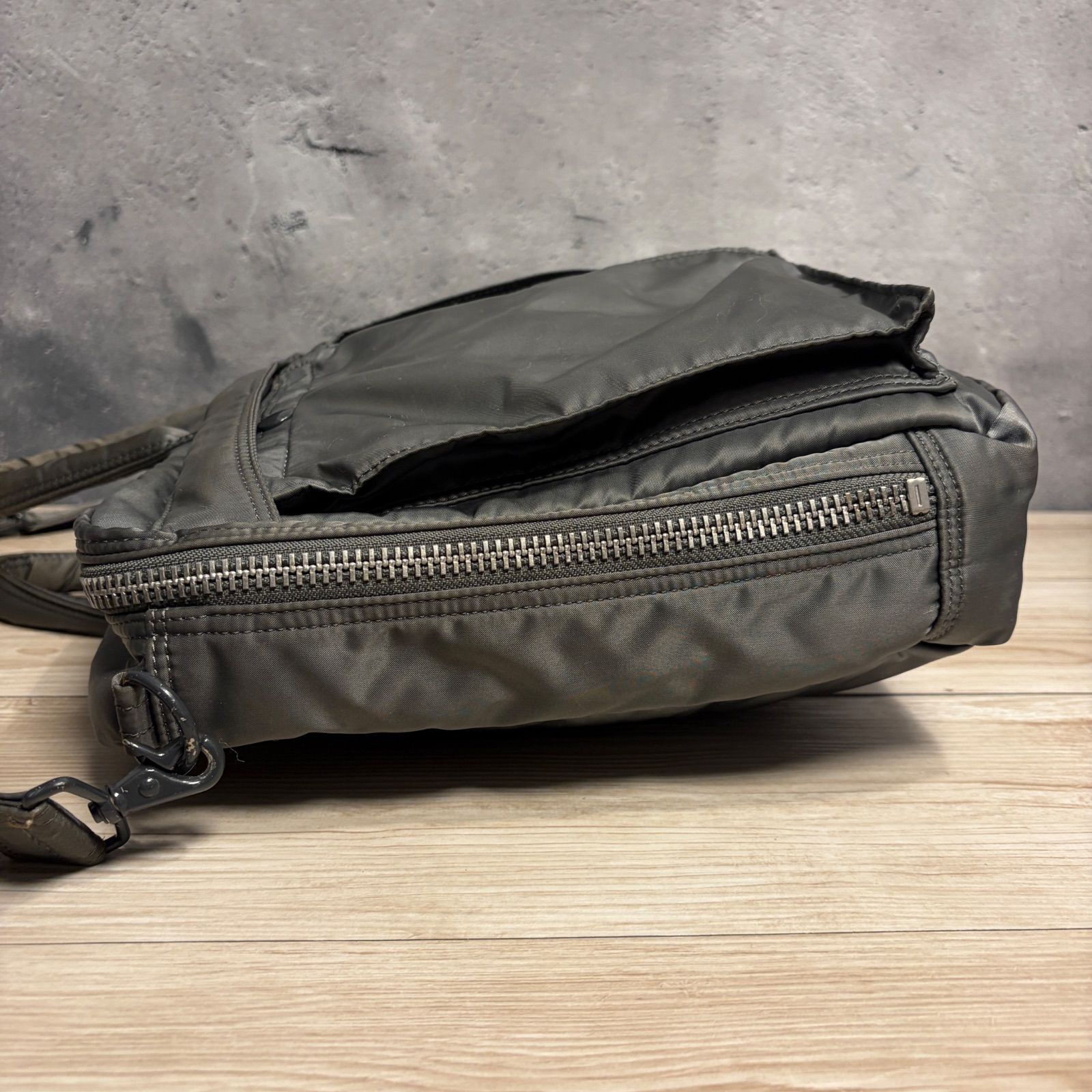 PORTER タンカー 2way シルバーグレー 旧ファスナー ビジネスバッグ