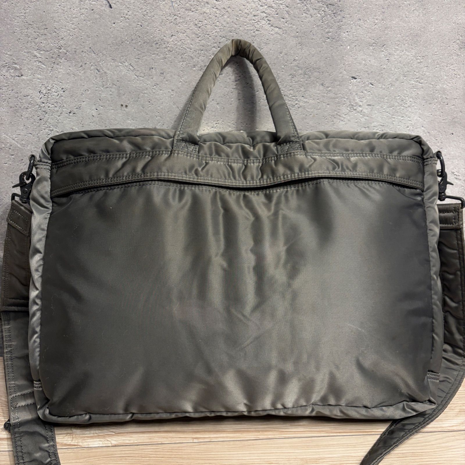 PORTER タンカー 2way シルバーグレー 旧ファスナー ビジネスバッグ