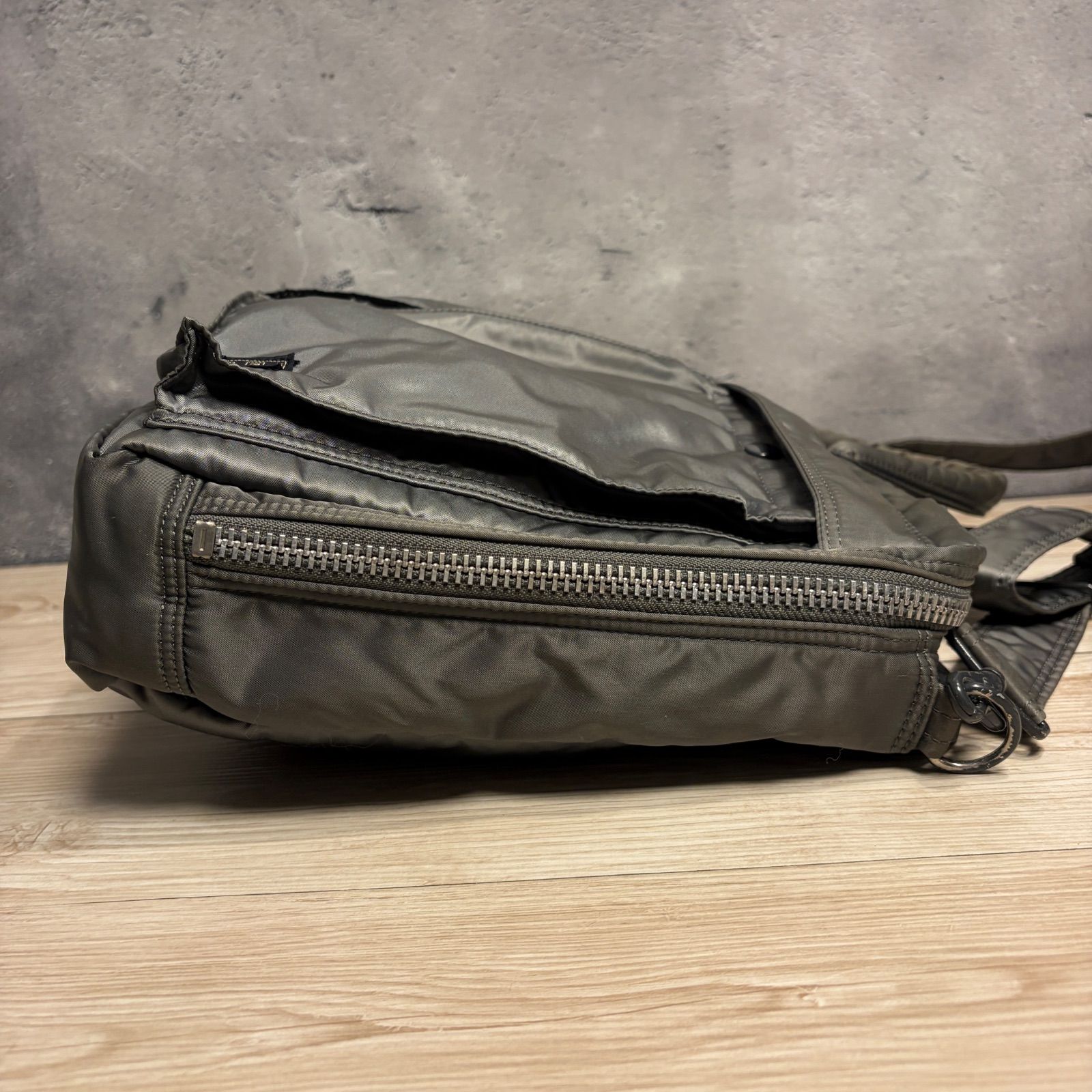 PORTER タンカー 2way シルバーグレー 旧ファスナー ビジネスバッグ