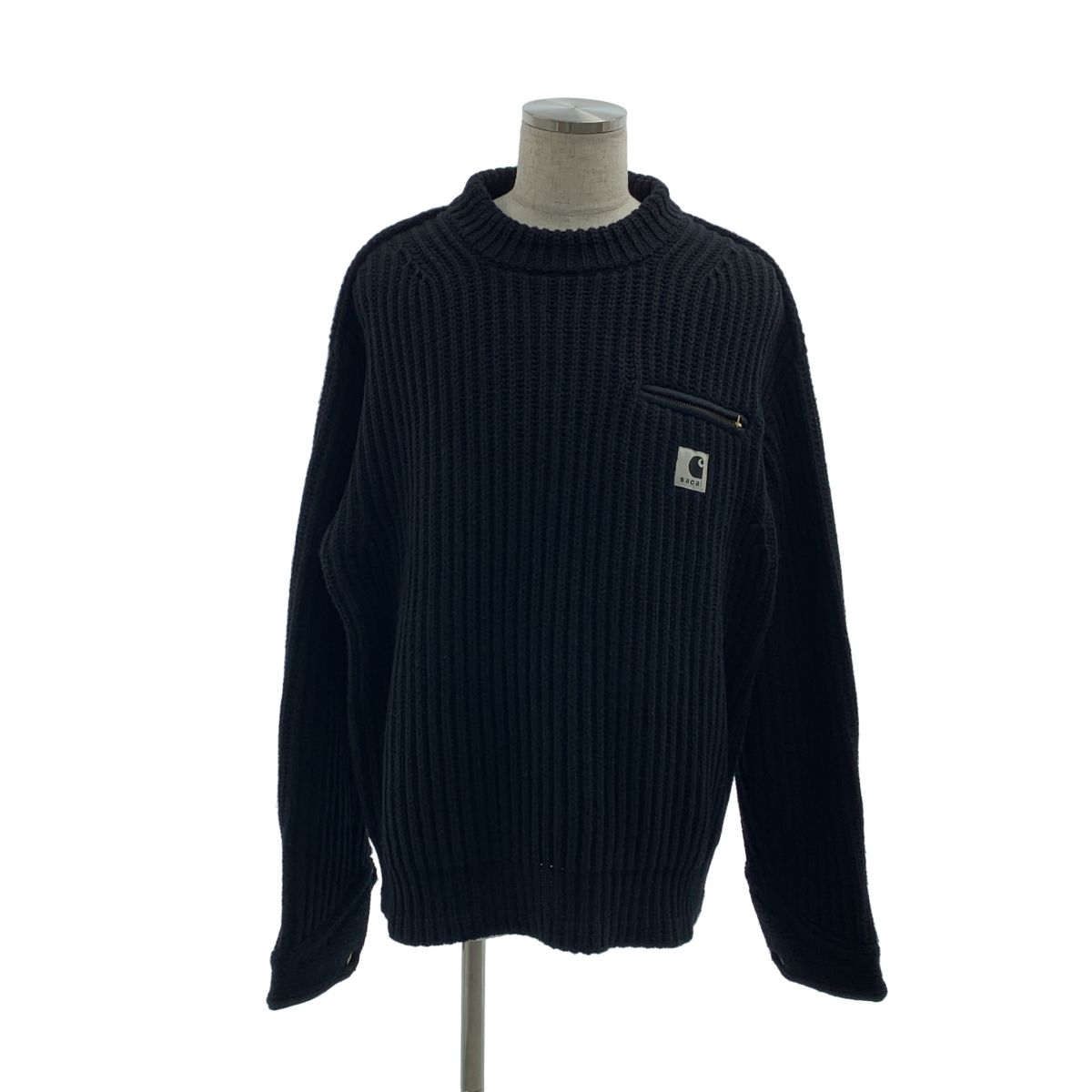 SACAI × Carhartt デトロイト ニット セーター Fashion Mens 【公式通販】 SACAI × Carhartt デトロイト ニット セーター Fashion Mens 【公式通販】